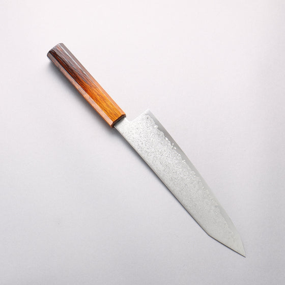 Seisuke VG10 Damascus Kiritsuke Gyuto 210mm Burnt Wood Lacquered Handle - Seisuke Knife