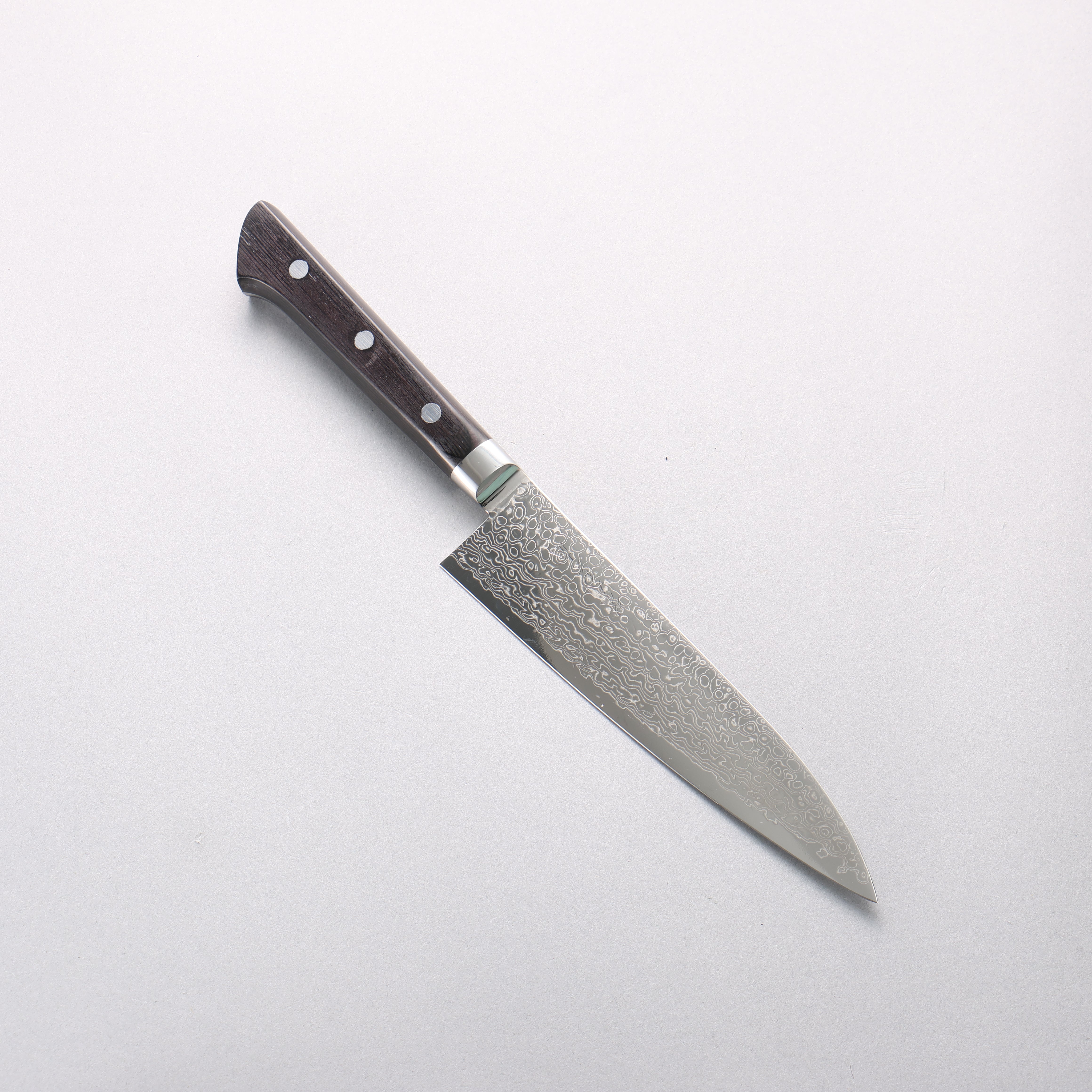 Ryusen Bonten Unryu VG10 63 Layer Damascus Gyuto 150mm Black Pakka wood Handle - Seisuke Knife