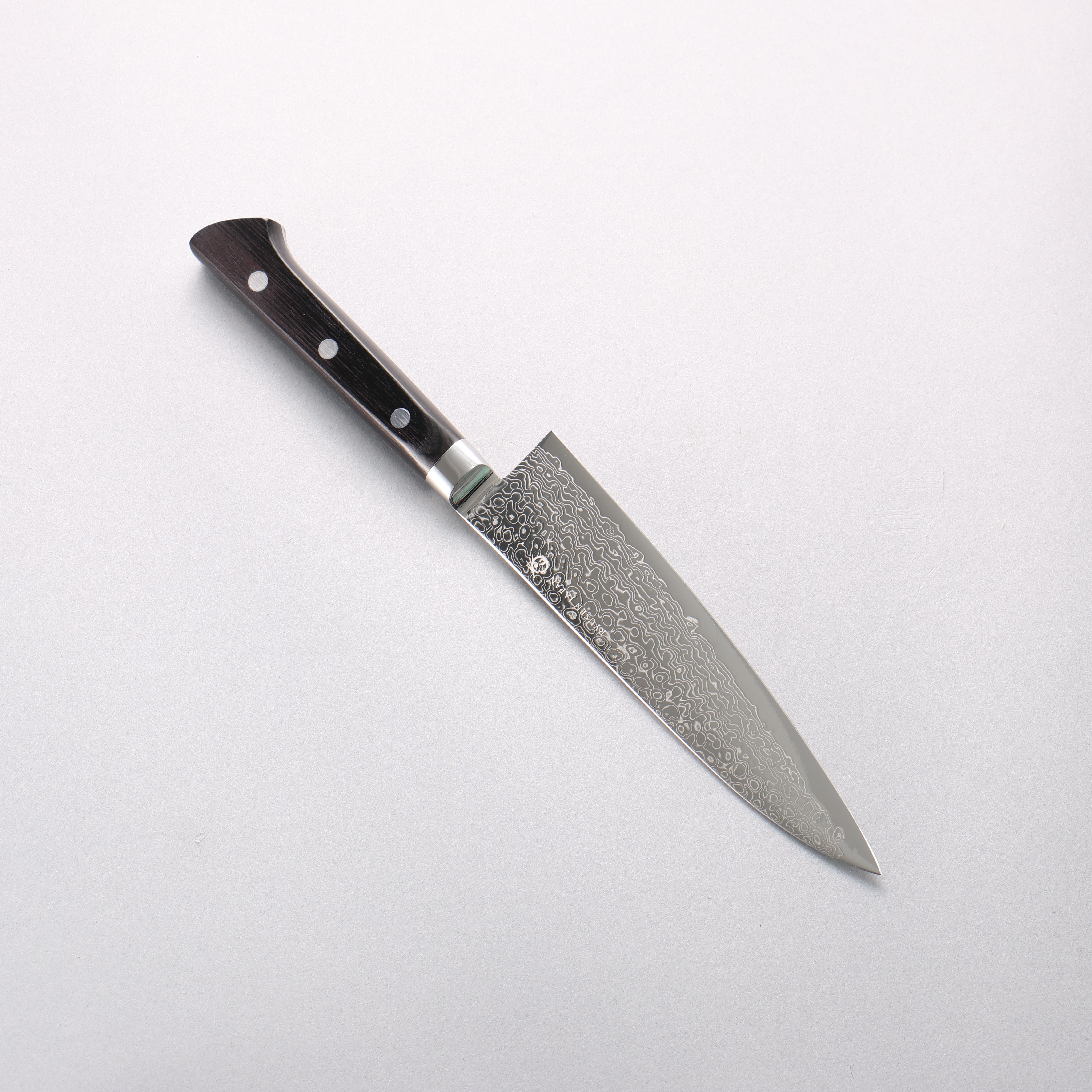 Ryusen Bonten Unryu VG10 63 Layer Damascus Gyuto 150mm Black Pakka wood Handle - Seisuke Knife