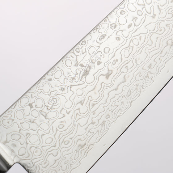 Ryusen Bonten Unryu VG10 63 Layer Damascus Gyuto 150mm Black Pakka wood Handle - Seisuke Knife