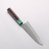 Yu Kurosaki Senko Ryu SG2 Hammered Small Santoku 150mm Rosewood (ferrule: Green Pakka wood) Handle - Seisuke Knife - Slide 2