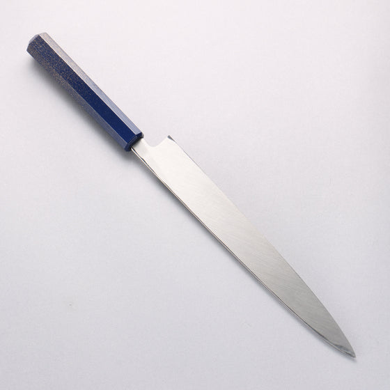 Sakai Takayuki Nanairo INOX Molybdenum Yanagiba 240mm ABS resin(Turquoise pearl) Handle - Seisuke Knife