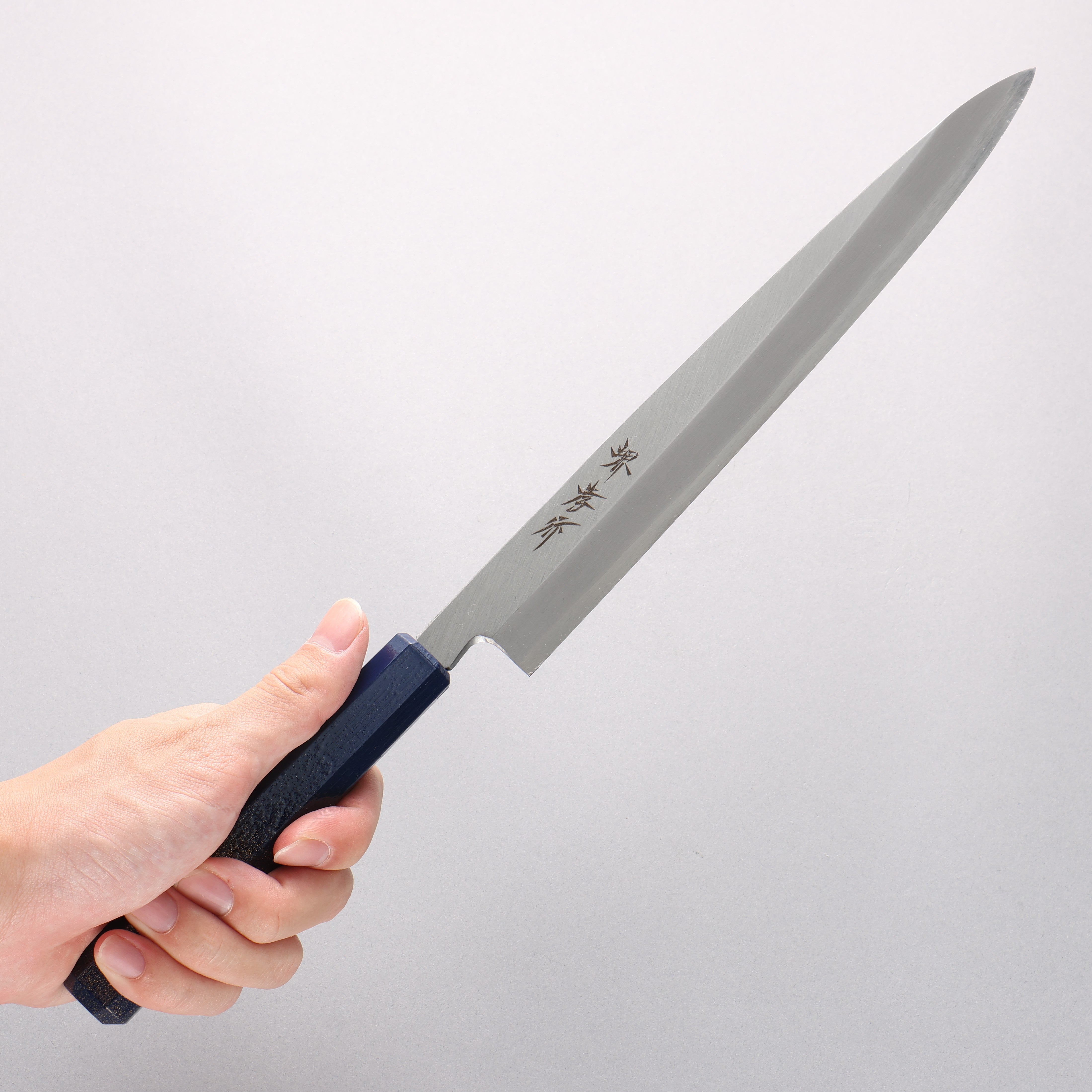Sakai Takayuki Nanairo INOX Molybdenum Yanagiba 240mm Turquoise Pearl ABS Resin Handle - Seisuke Knife