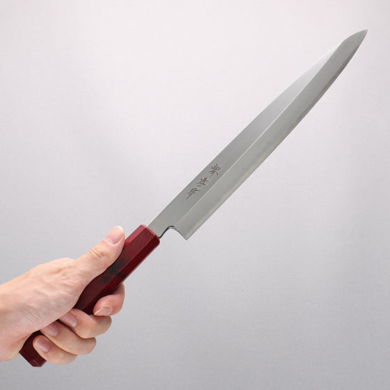 Sakai Takayuki Sakai Takayuki Nanairo INOX Molybdenum Yanagiba 270mm with Red Tortoiseshell ABS Resin Handle - Seisuke Knife