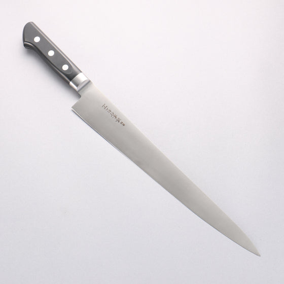 Sakai Takayuki [Left Handed] Japanese Steel Sujihiki 300mm Black Pakka wood Handle - Seisuke Knife