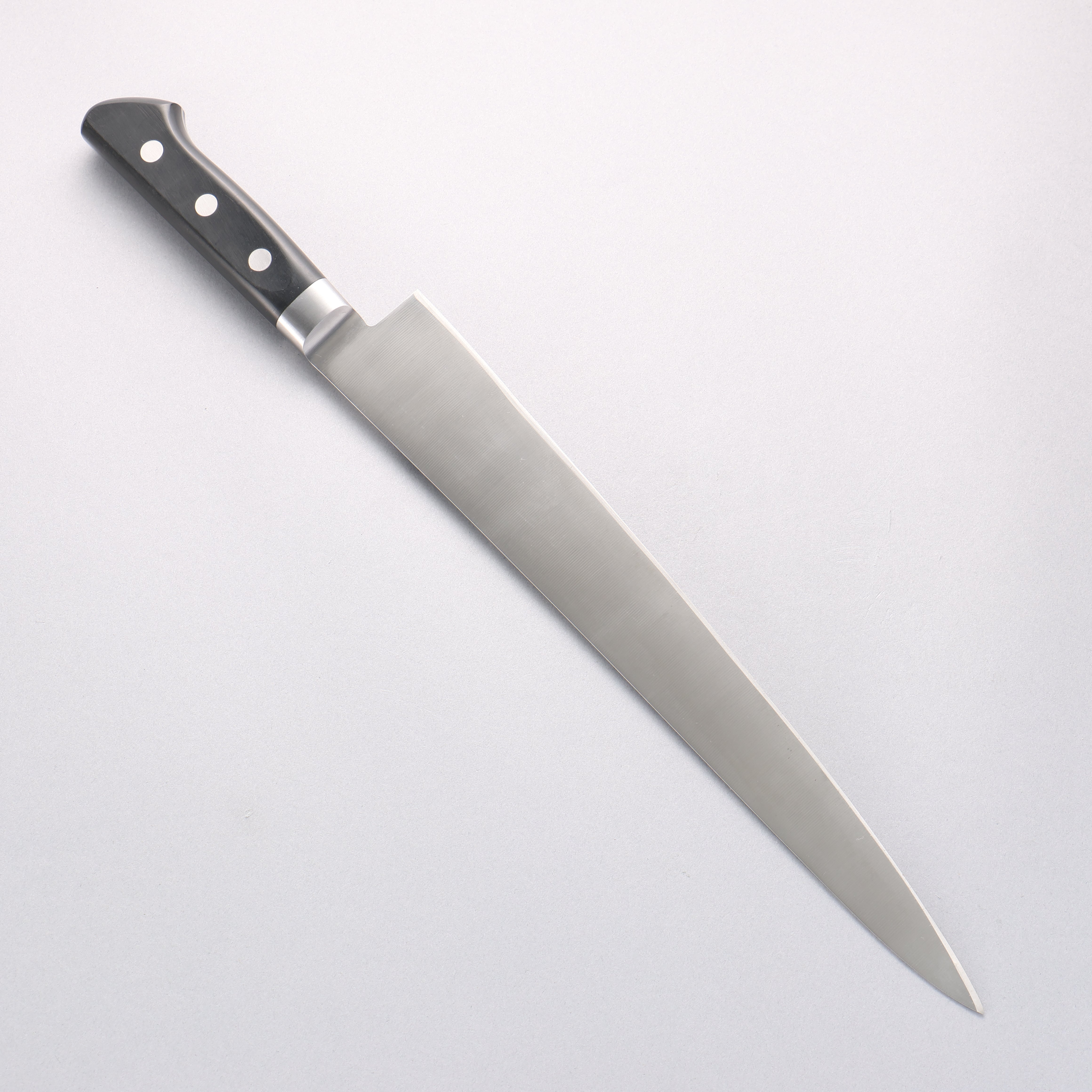 Sakai Takayuki [Left Handed] Japanese Steel Sujihiki 300mm Black Pakka wood Handle - Seisuke Knife