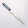 Sakai Takayuki Nanairo INOX Molybdenum Yanagiba 270mm with Blue Tortoiseshell ABS Resin Handle - Seisuke Knife - Slide 1