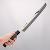 Sakai Takayuki Ginryu Honyaki Swedish Steel Mirrored Finish Sakimaru Yanagiba 300mm Stabilized wood Handle with Sheath - Seisuke Knife - Slide 4