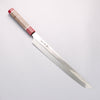 Sakai Takayuki Ginryu Honyaki Swedish Steel Mirrored Finish Sakimaru Yanagiba 300mm Stabilized wood Handle with Sheath - Seisuke Knife - Slide 1