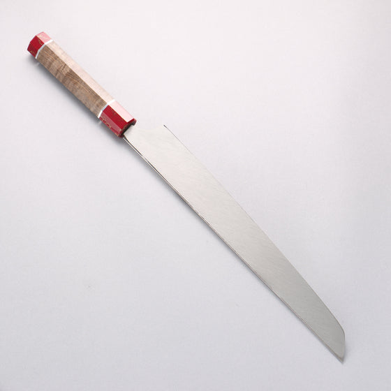 Sakai Takayuki Ginryu Honyaki Swedish Steel Mirrored Finish Sakimaru Yanagiba 300mm Stabilized wood Handle with Sheath - Seisuke Knife