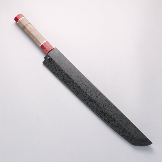 Sakai Takayuki Ginryu Honyaki Swedish Steel Mirrored Finish Sakimaru Yanagiba 300mm Stabilized wood Handle with Sheath - Seisuke Knife