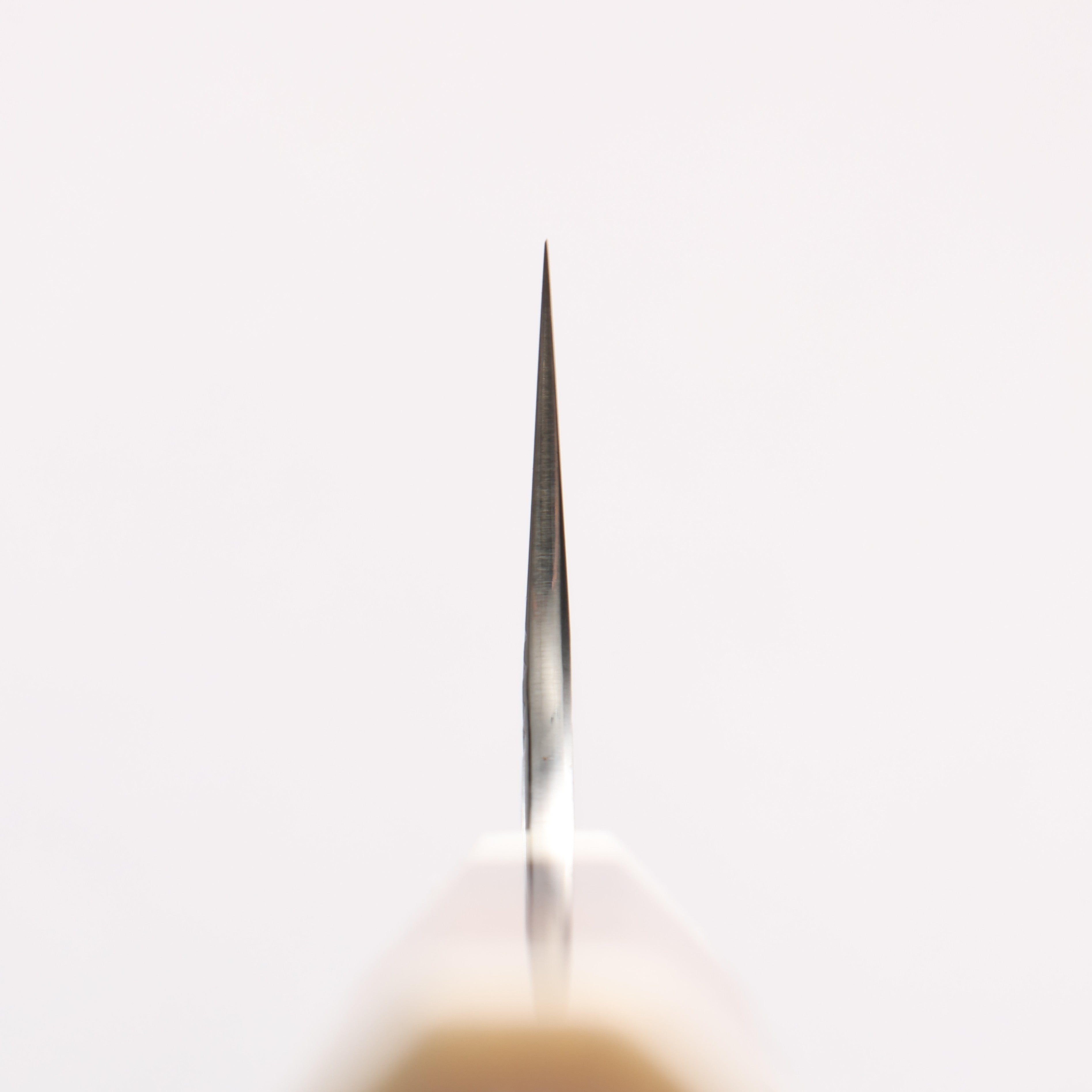 Yu Kurosaki Fujin SG2 Hammered Small Santoku 150mm Chinese Quince Burl (White Ferrule and End Cap) Handle - Seisuke Knife