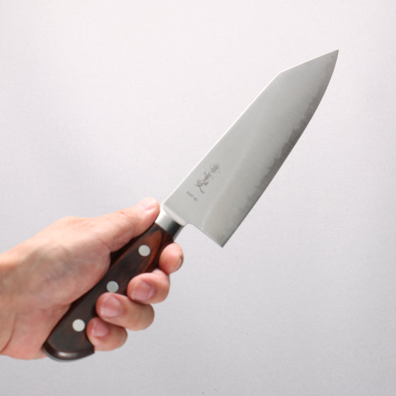 Kanjyo HAP40 Kiritsuke Santoku 180mm Mahogany Handle - Seisuke Knife