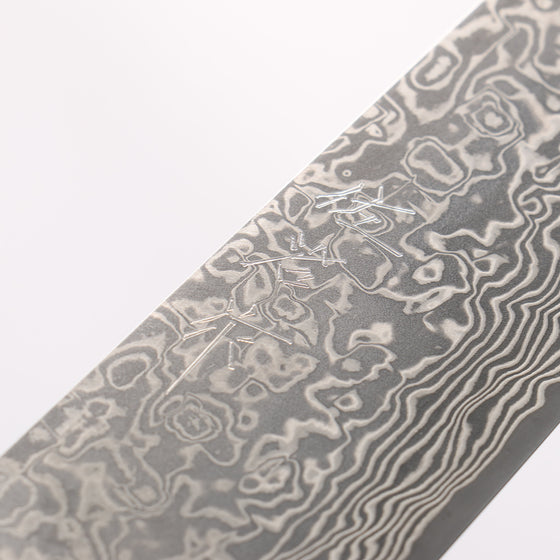 Takeshi Saji SG2 Black Damascus Sujihiki 270mm White Deer Horn Handle - Seisuke Knife