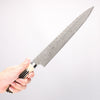 Takeshi Saji SG2 Black Damascus Sujihiki 270mm White Deer Horn Handle - Seisuke Knife - Slide 4