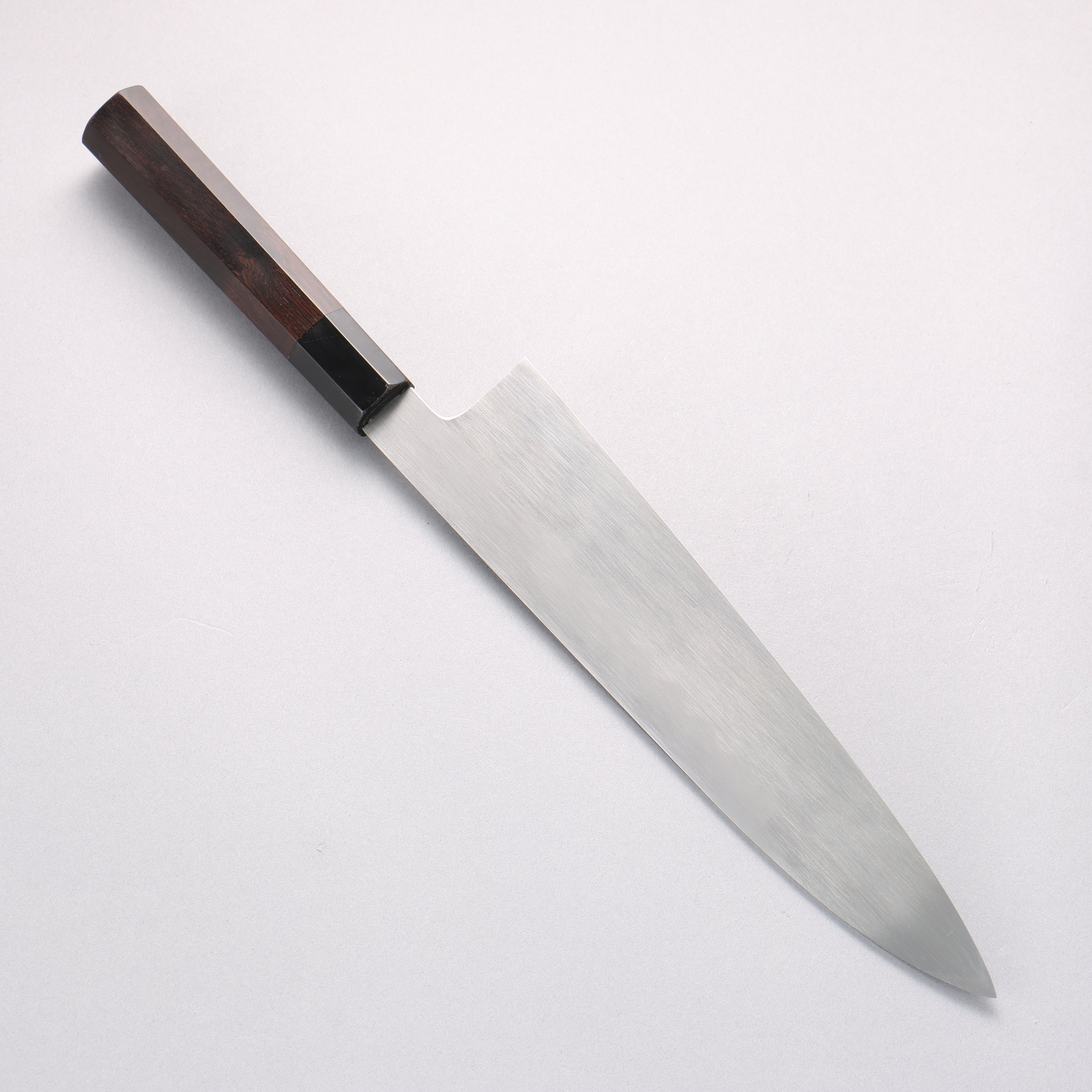 Jikko Honyaki White Steel No.3 Kasumitogi Gyuto 240mm Ebony Wood Handle - Seisuke Knife