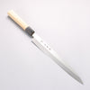 Sakai Takayuki Chef Series Silver Steel No.3 Yanagiba Magnolia Handle - Seisuke Knife - Slide 1