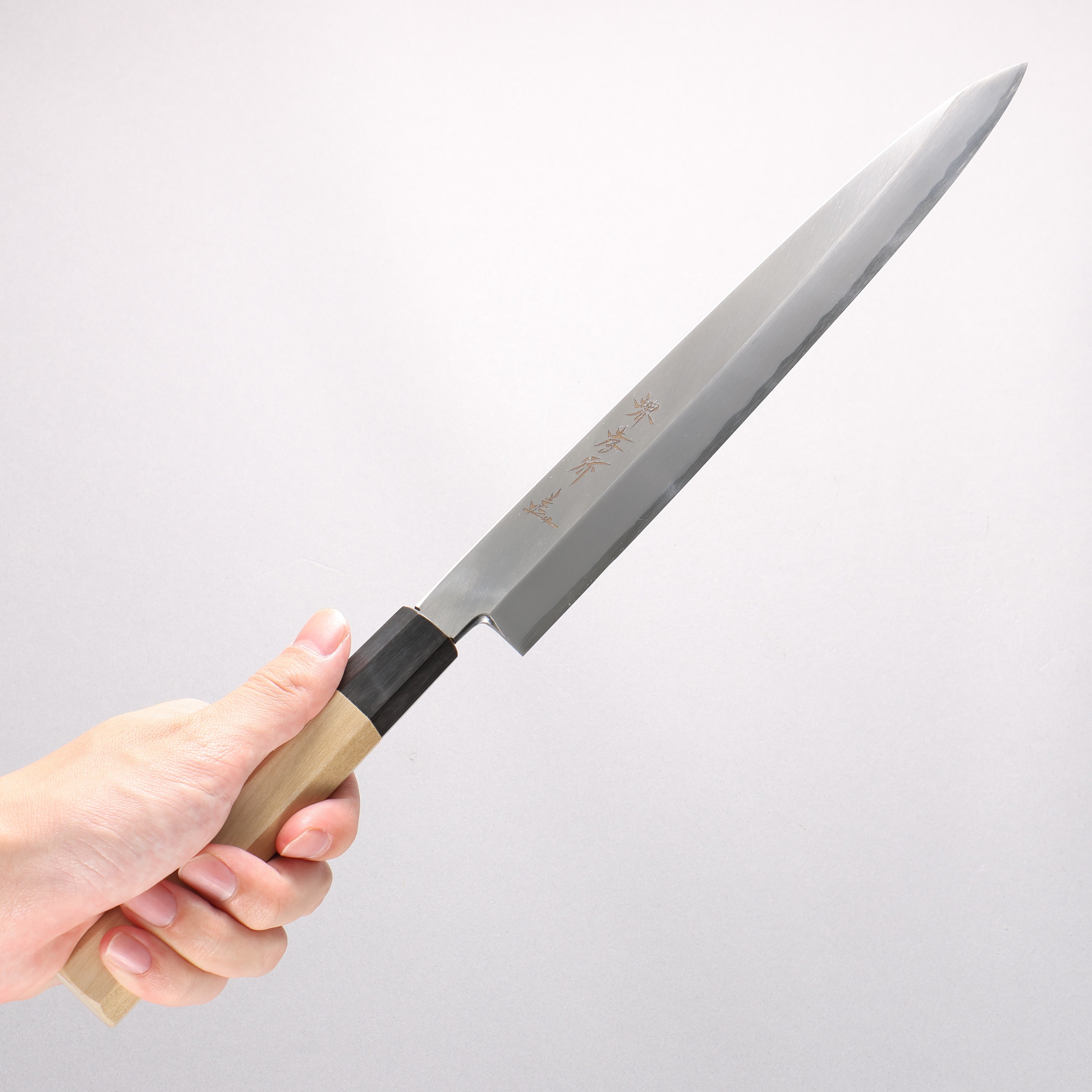 Sakai Takayuki Chef Series Silver Steel No.3 Yanagiba Magnolia Handle - Seisuke Knife