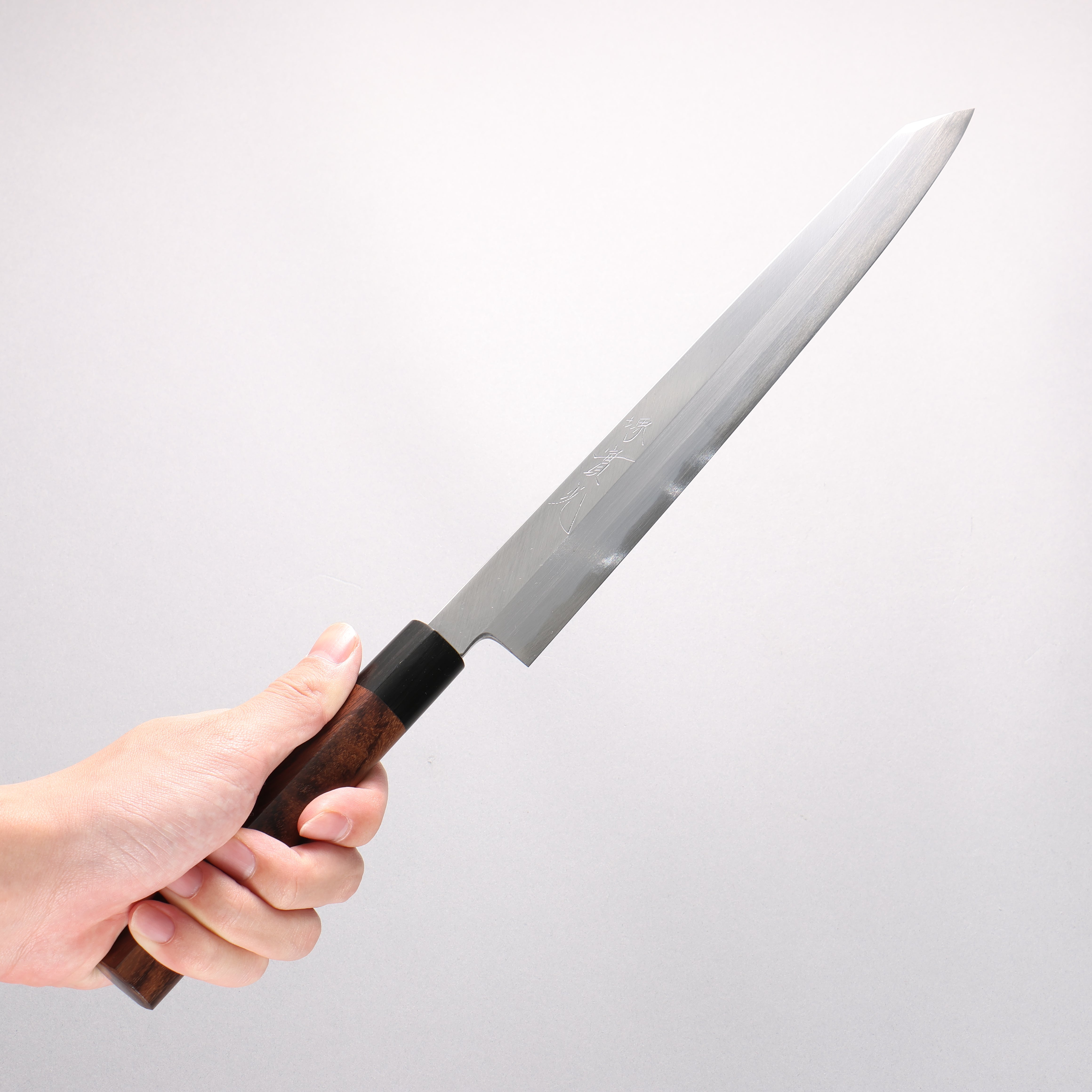 Jikko White Steel No.2 Kiritsuke Yanagiba 270mm Shitan Handle - Seisuke Knife