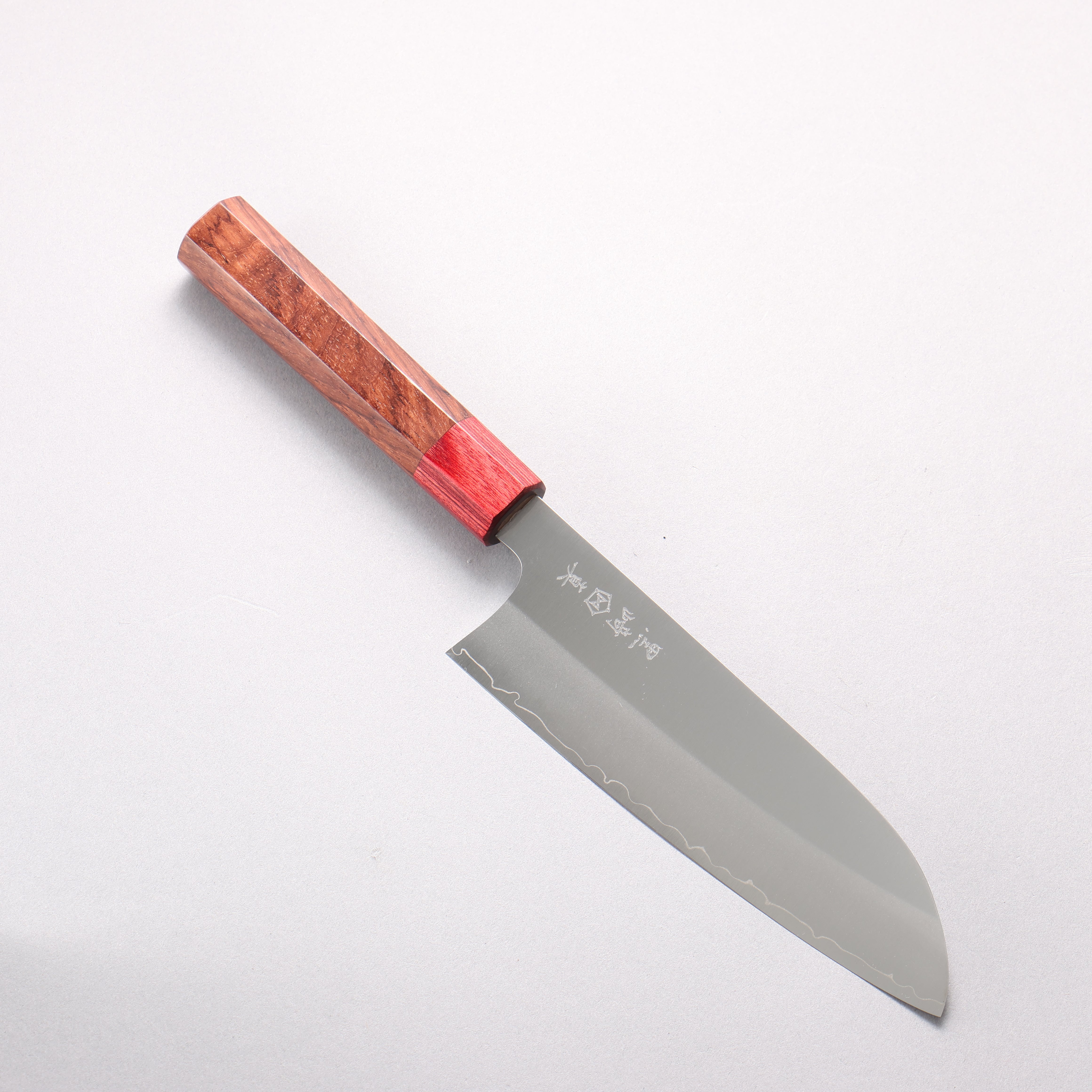 Makoto Kurosaki SG2 Santoku 165mm Shitan & Red Pakkawood Handle - Seisuke Knife