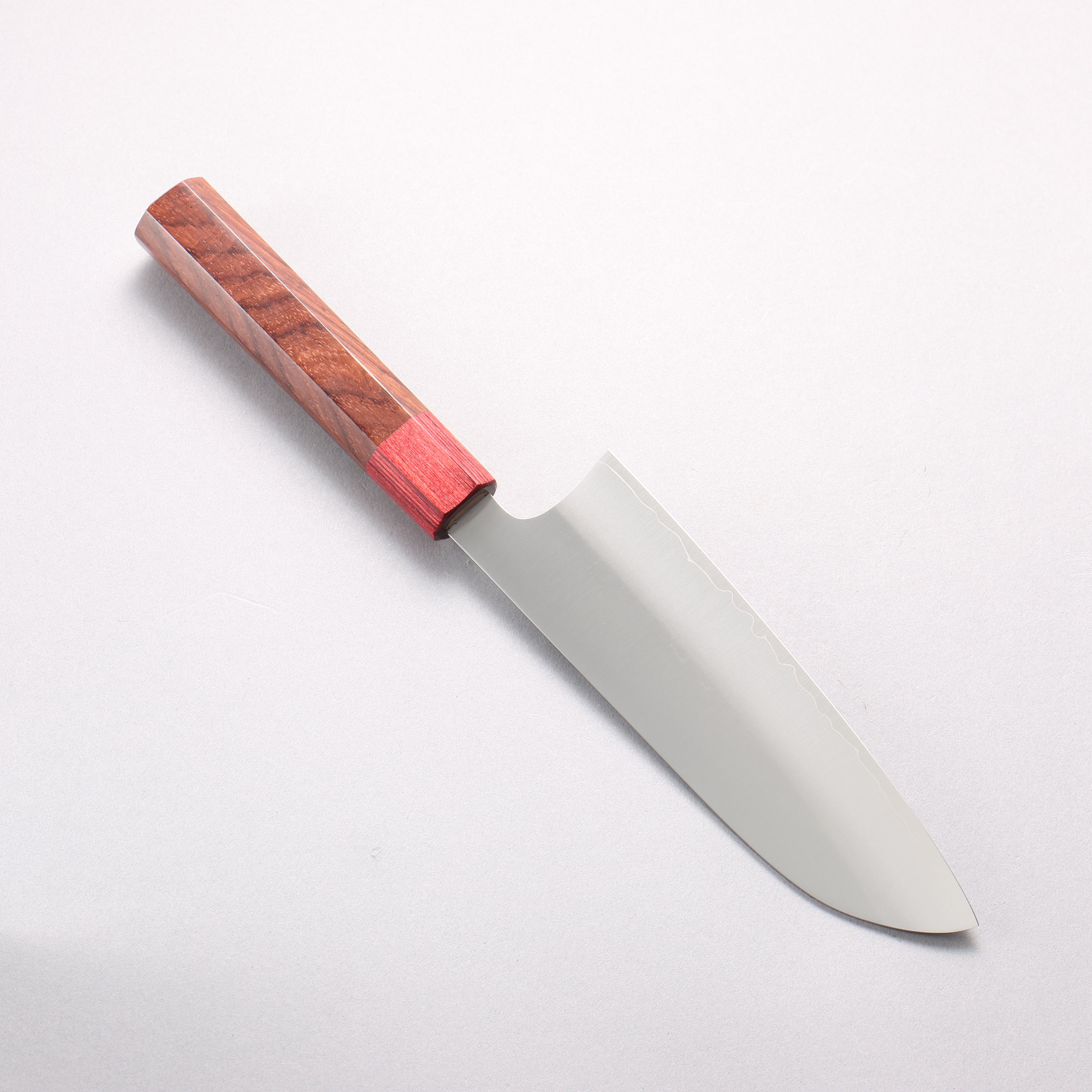 Makoto Kurosaki SG2 Santoku 165mm Shitan & Red Pakkawood Handle - Seisuke Knife