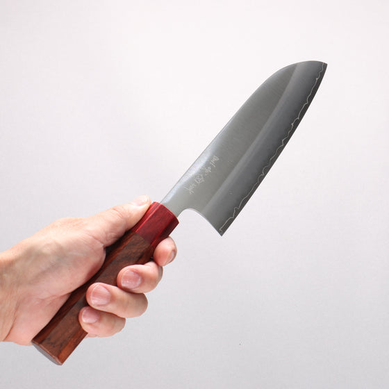 Makoto Kurosaki SG2 Santoku 165mm Rosewood (ferrule: Red Pakka wood) Handle - Seisuke Knife