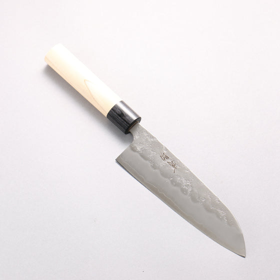 Seisuke Silver Steel No.3 Nashiji Santoku 165mm Magnolia Handle - Seisuke Knife