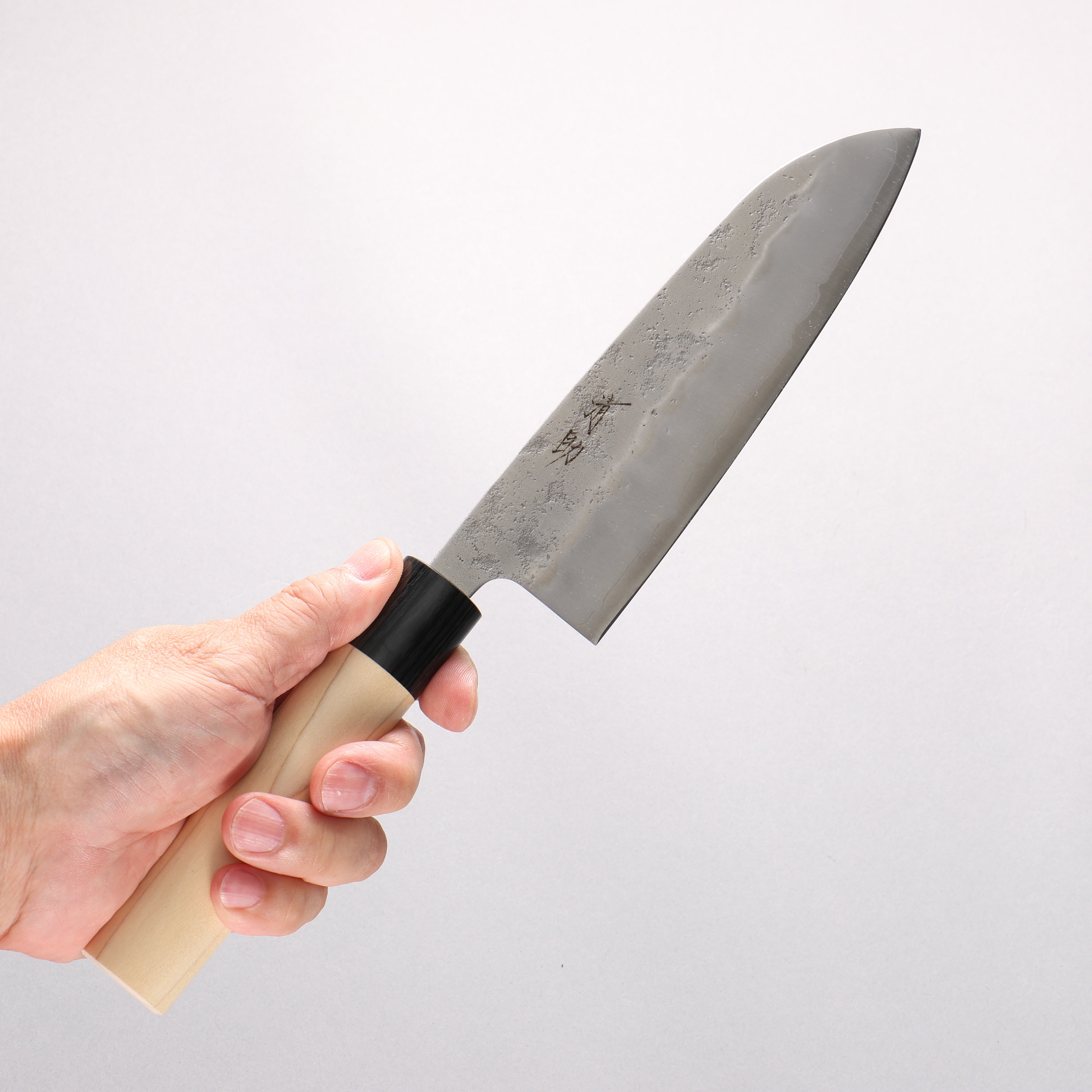 Seisuke Silver Steel No.3 Nashiji Santoku 165mm Magnolia Handle - Seisuke Knife