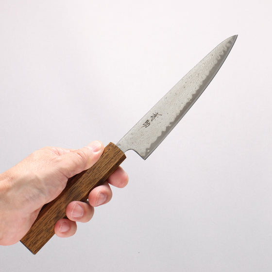 Seisuke VG10 Migaki Finished Petty-Utility 150mm Oak Handle - Seisuke Knife
