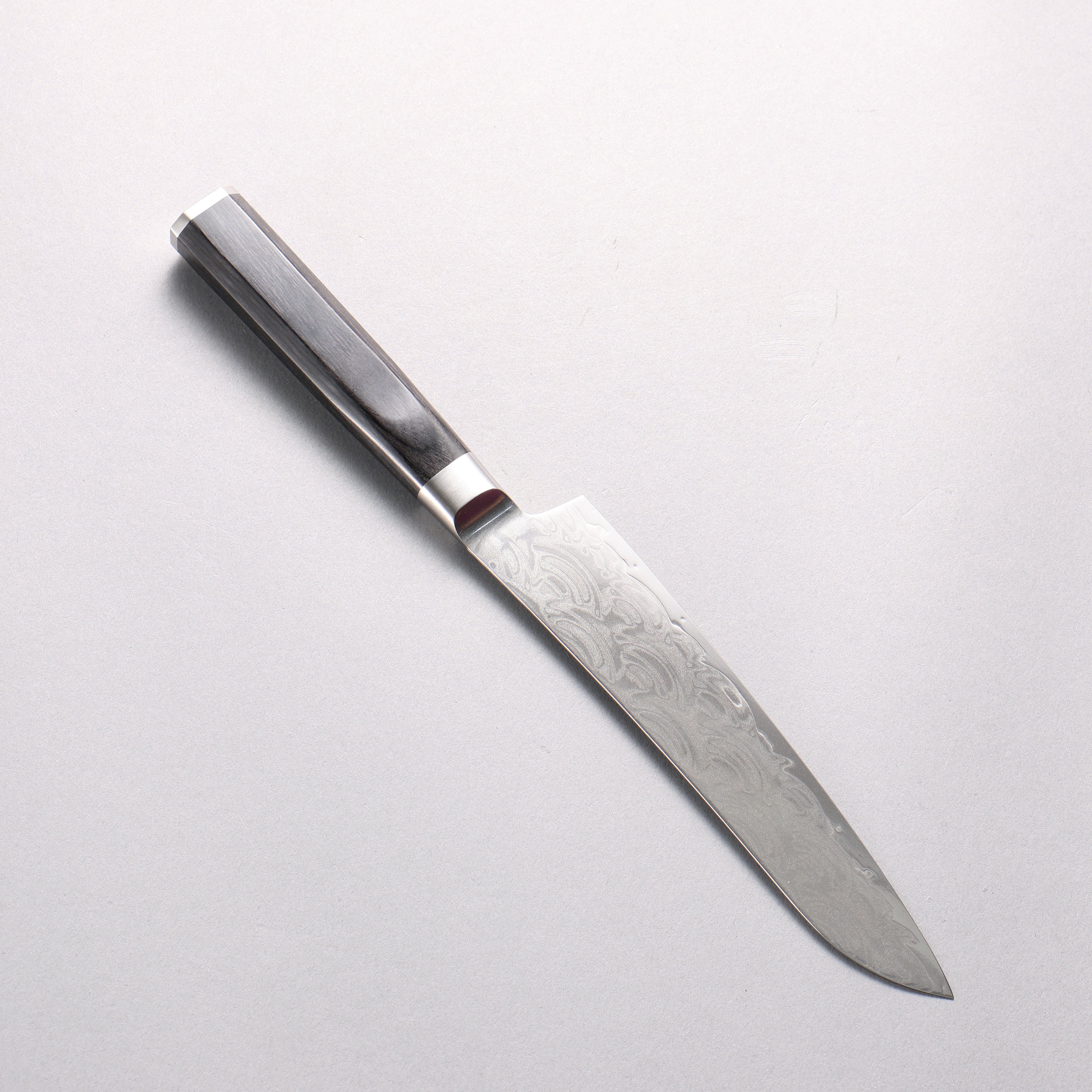 Sakai Takayuki Seigaiha Ocean Wave Böhler SP Steel 45 Layer Damascus Migaki Petty-Utility 150mm Black Pakkawood Handle - Seisuke Knife