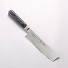  Sakai Takayuki Seigaiha (Blue Ocean Wave) Böhler SP Steel 45 Layer Damascus Migaki Finished Nakiri 160mm Black Pakka wood Handle - Seisuke Knife