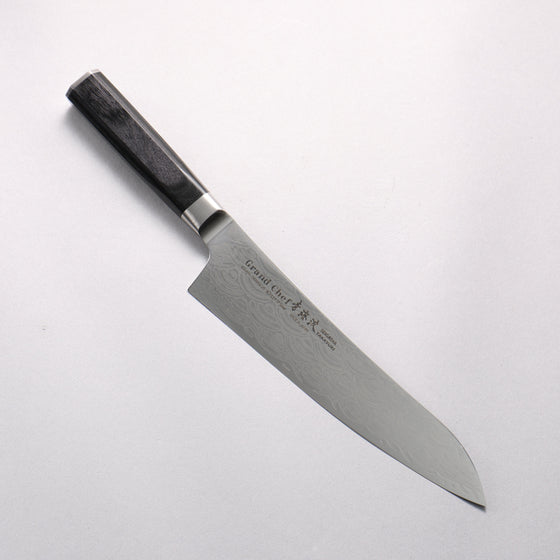 Sakai Takayuki Seigaiha (Blue Ocean Wave) Böhler SP Steel 45 Layer Damascus Migaki Finished Gyuto 210mm Black Pakka wood Handle - Seisuke Knife