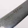Sakai Takayuki Seigaiha (Blue Ocean Wave) Böhler SP Steel 45 Layer Damascus Migaki Finished Gyuto 210mm Black Pakka wood Handle - Seisuke Knife - Slide 3