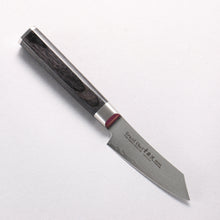  Sakai Takayuki Seigaiha (Blue Ocean Wave) Böhler SP Steel 45 Layer Damascus Migaki Finished Kengata Paring 80mm Black Pakka wood Handle - Seisuke Knife