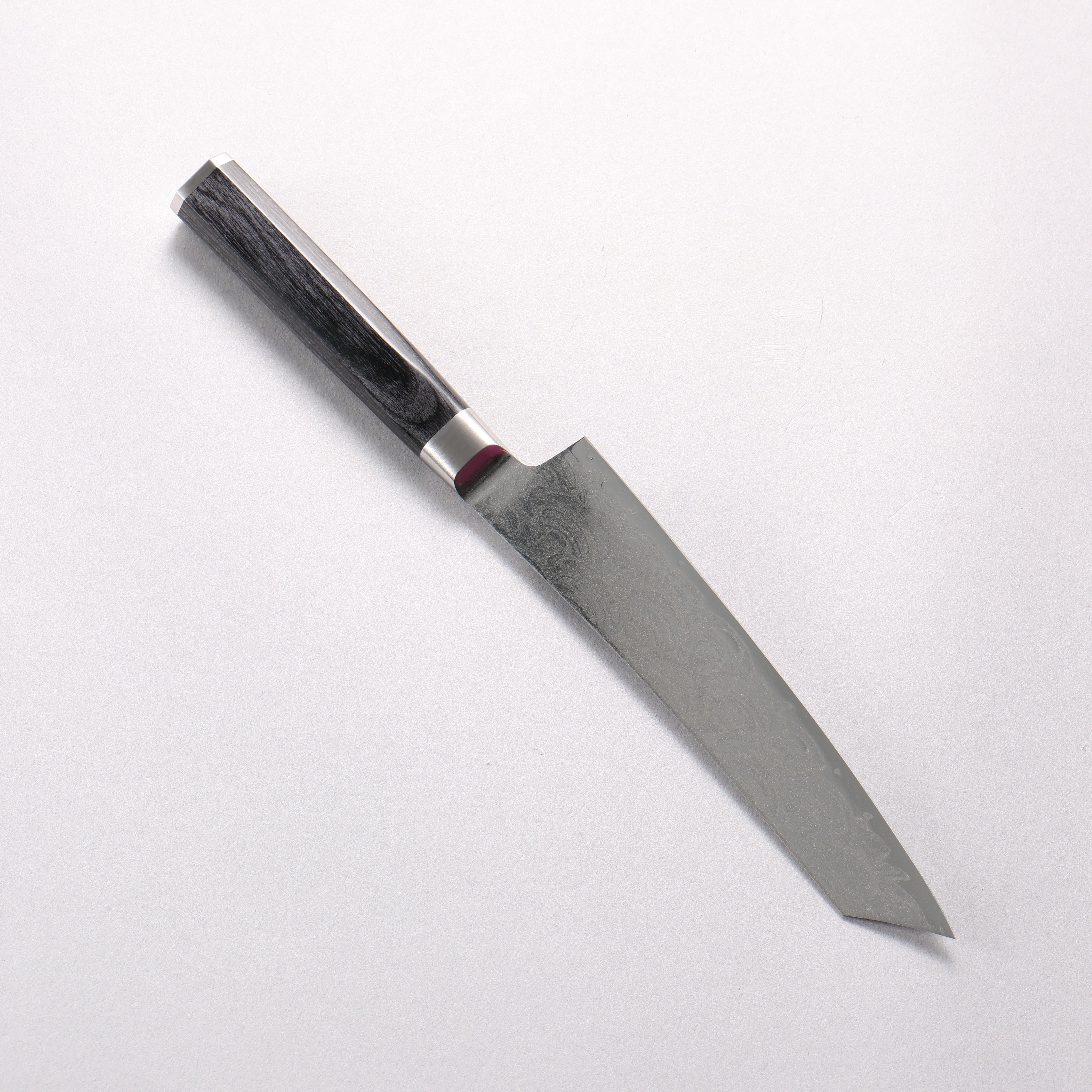 Sakai Takayuki Seigaiha Ocean Wave Böhler SP Steel 45 Layer Damascus Migaki Kengata Petty-Utility 150mm Black Pakkawood Handle - Seisuke Knife
