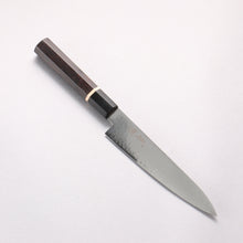  Seisuke VG10 33 Layer Damascus Petty-Utility 150mm Ebony Wood(With White Ring) Handle - Seisuke Knife
