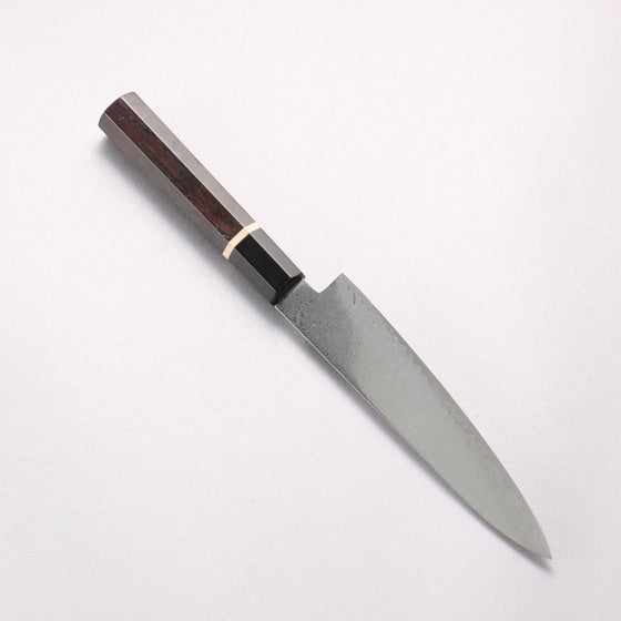 Seisuke VG10 33 Layer Damascus Petty-Utility 150mm Ebony Wood(With White Ring) Handle - Seisuke Knife