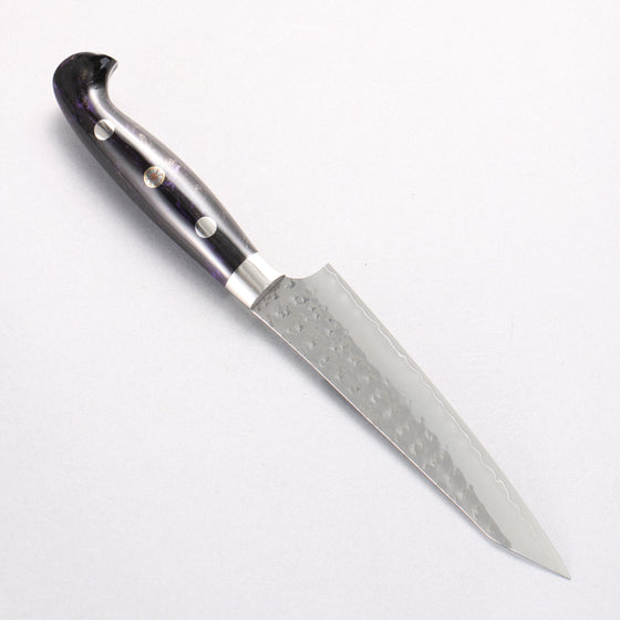 Yu Kurosaki Senko Ei SG2 Hammered Petty-Utility 130mm Black Purple Acrylic Handle - Seisuke Knife