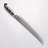 Yu Kurosaki Senko Ei SG2 Hammered Sakimaru Sujihiki 270mm Black Purple Acrylic Handle - Seisuke Knife - Slide 2
