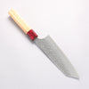 Yoshimi Kato SPG STRIX Hammered (V) Bunka 170mm Olive Tree (ferrule: Red Turquoise) Handle - Seisuke Knife - Slide 2