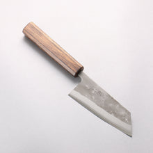  Oul SLD Nashiji Small Bunka 125mm Oak Baikoku Soot Black Oak Handle - Seisuke Knife