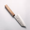 Oul SLD Nashiji Small Bunka 125mm Oak Baikoku Soot Black Oak Handle - Seisuke Knife - Slide 2