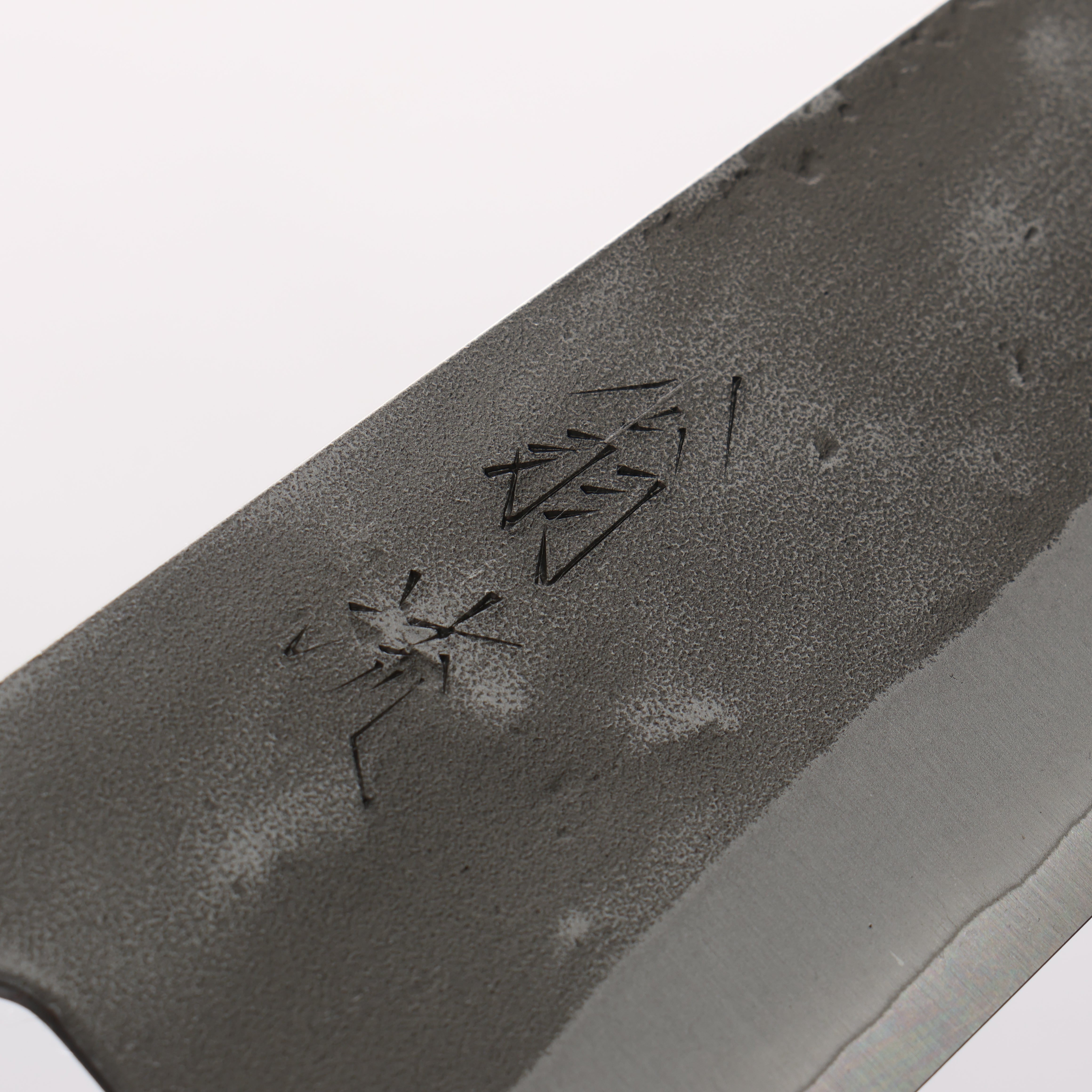 Oul SLD Nashiji Small Bunka 125mm Oak Baikoku Soot Black Oak Handle - Seisuke Knife