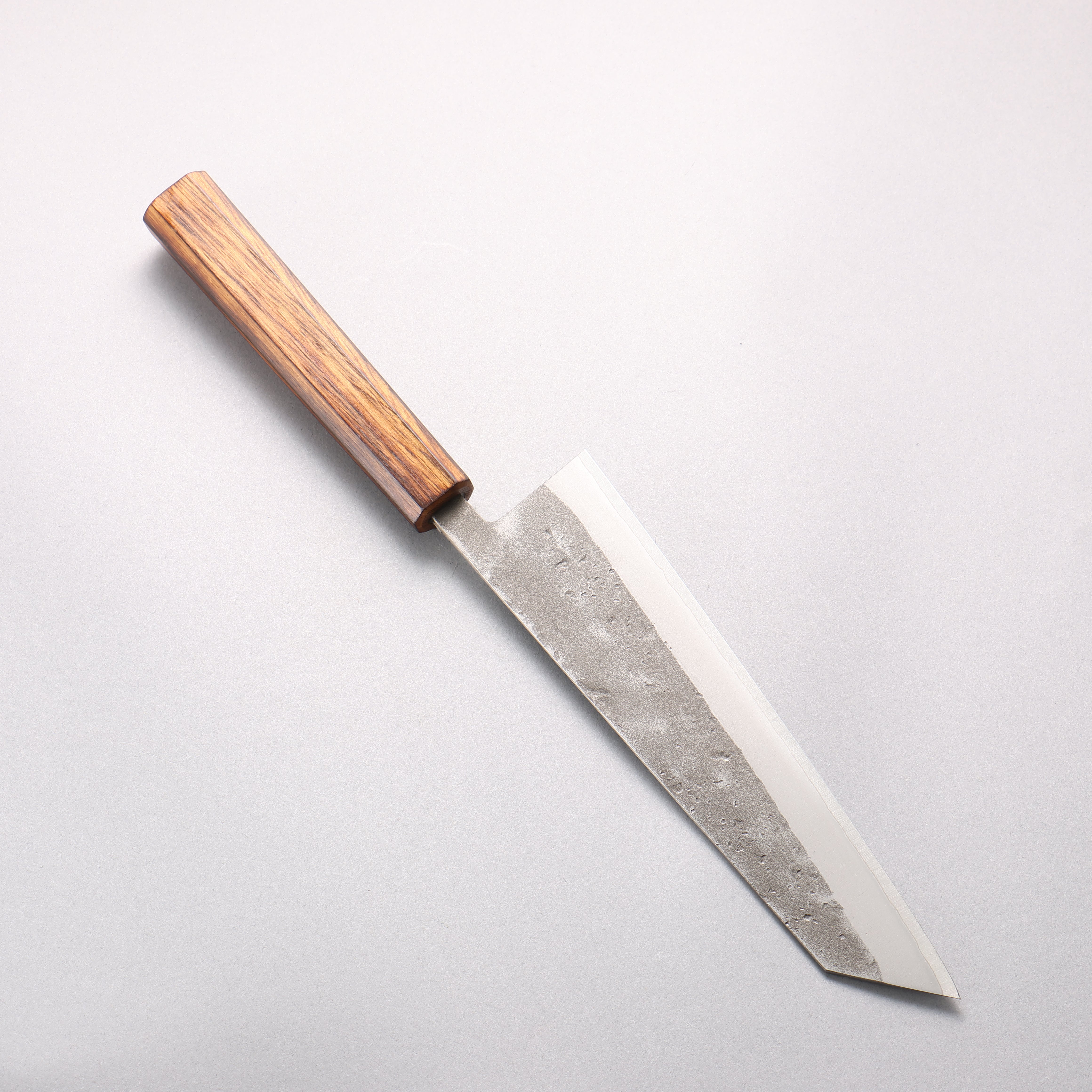 Oul SLD Nashiji Kiritsuke Gyuto 200mm Baikoku Soot Black Oak Handle - Seisuke Knife