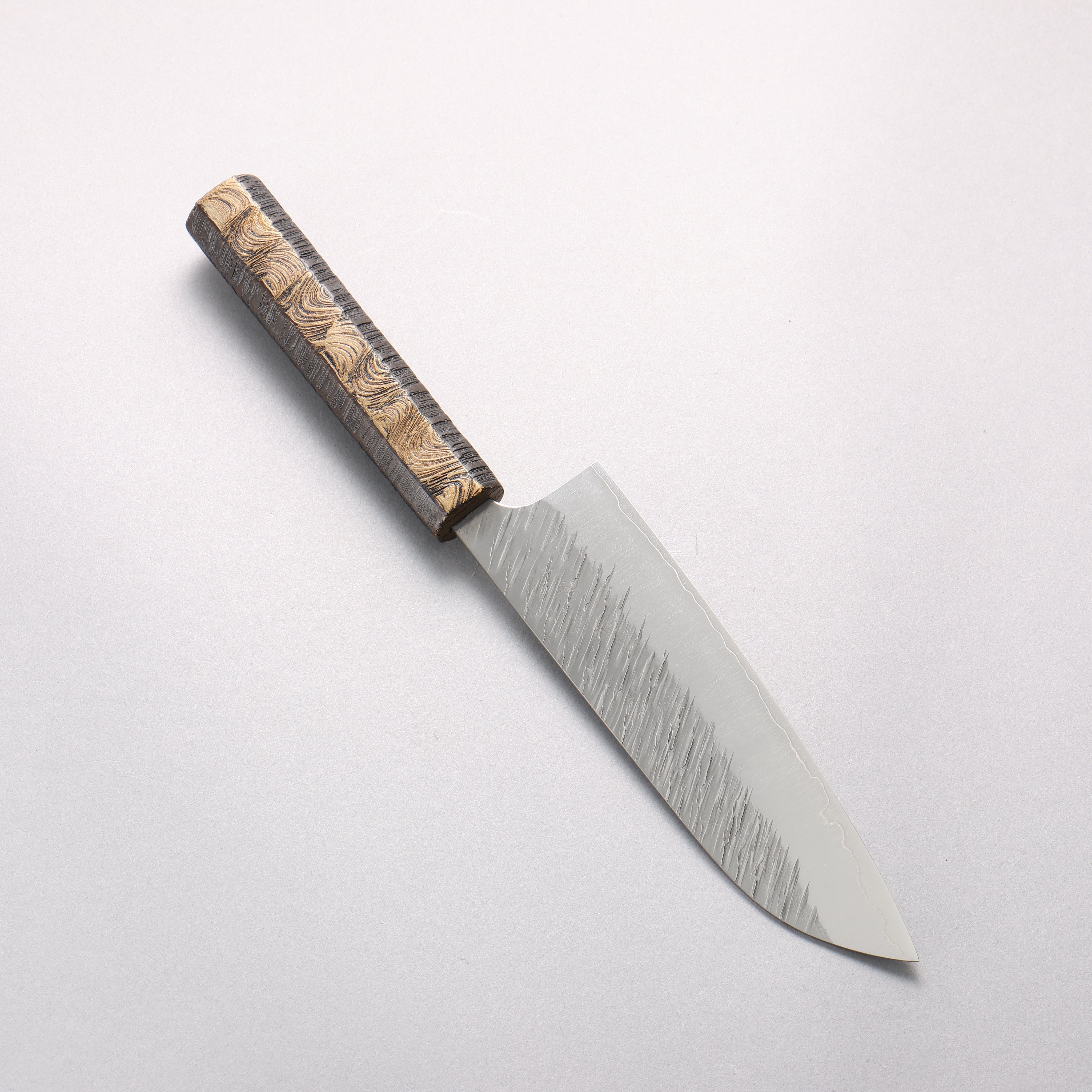 Yu Kurosaki Fujin SG2 Hammered Santoku 170mm Gold Lacquered Handle - Seisuke Knife