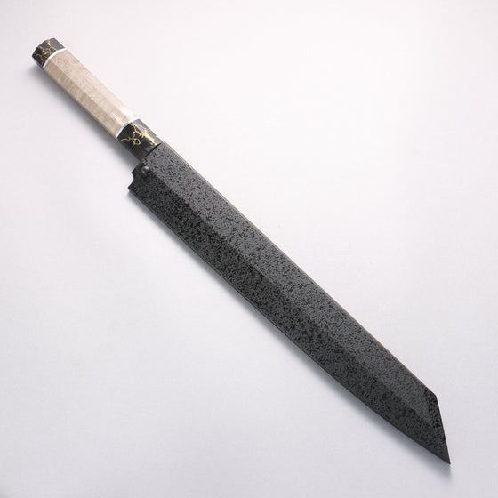Sakai Takayuki Byakko White Steel No.1 Kiritsuke Yanagiba 300mm Stabilized wood Handle with Sheath - Seisuke Knife