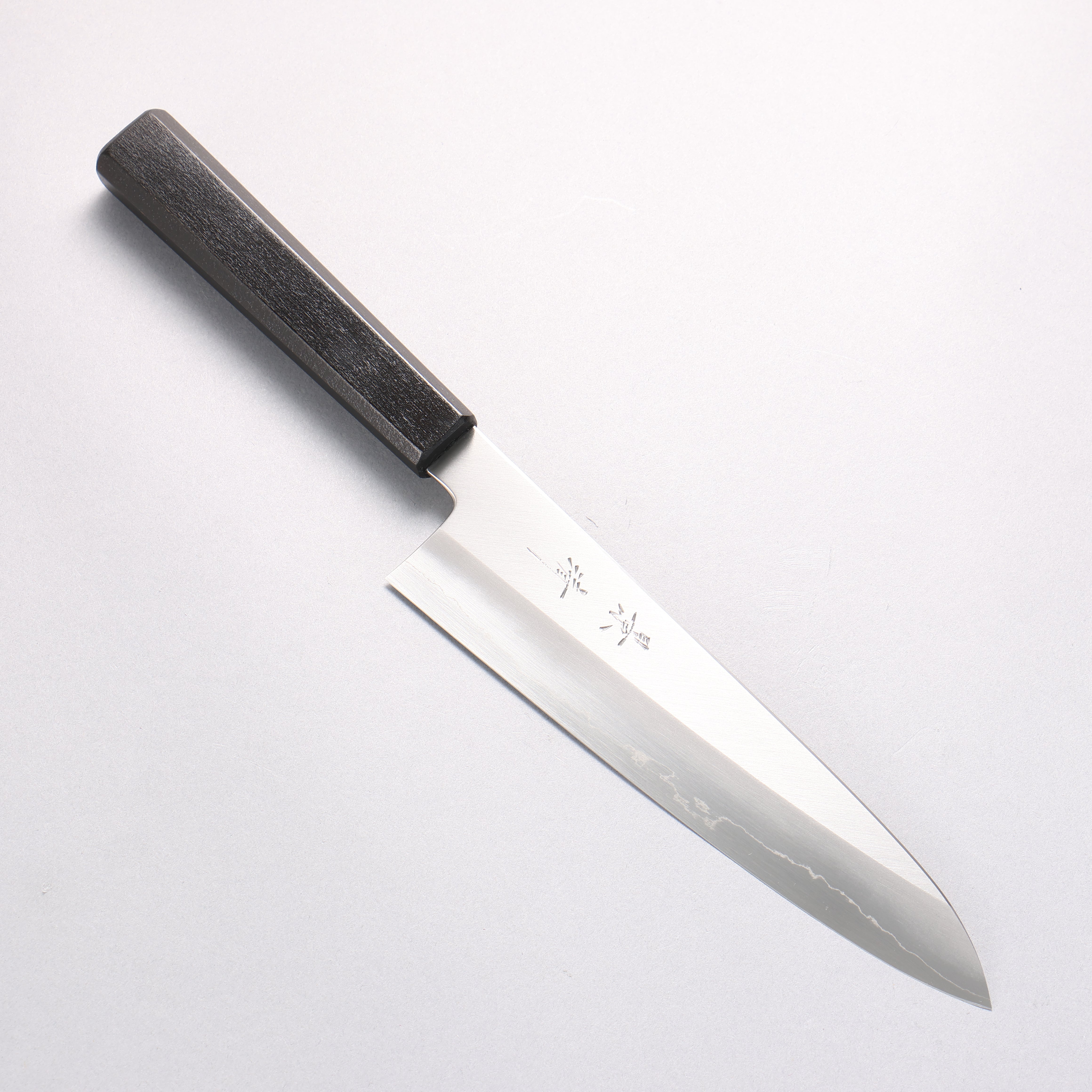 Kagekiyo Silver Steel No.3 Gyuto 210mm Black Lacquered (Magnolia) Handle - Seisuke Knife
