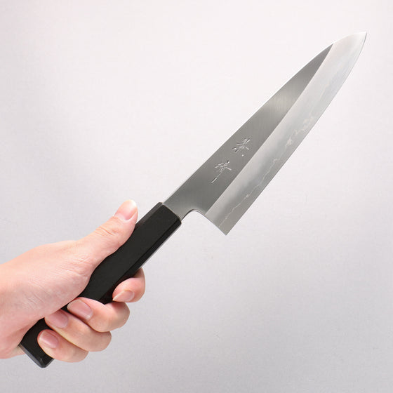 Kagekiyo Silver Steel No.3 Gyuto 210mm Black Lacquered (Magnolia) Handle - Seisuke Knife