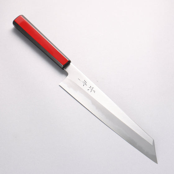 Kagekiyo White Steel No.1 Kiritsuke Gyuto 240mm Akaro Lacquered (Magnolia) Handle - Seisuke Knife