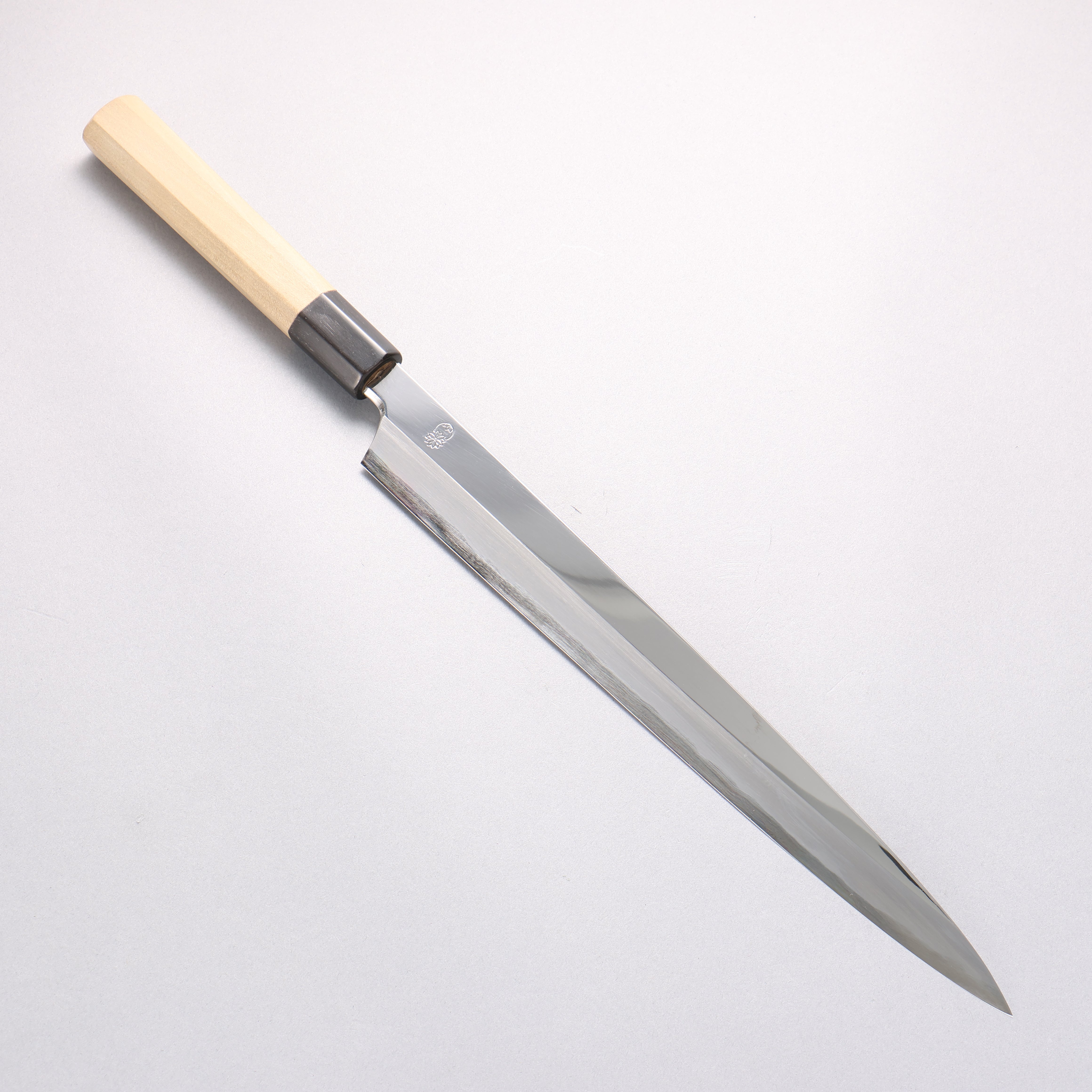 Choyo Blue Steel No.1 Mirrored Finish Yanagiba with Magnolia Handle - Seisuke Knife